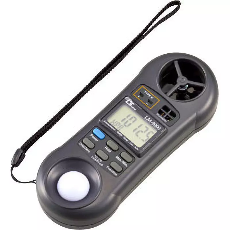KENIS Environmental Meter 006 P (9 V) batteryx1 (included) Power Supply, LM-9000 (with external sensor)