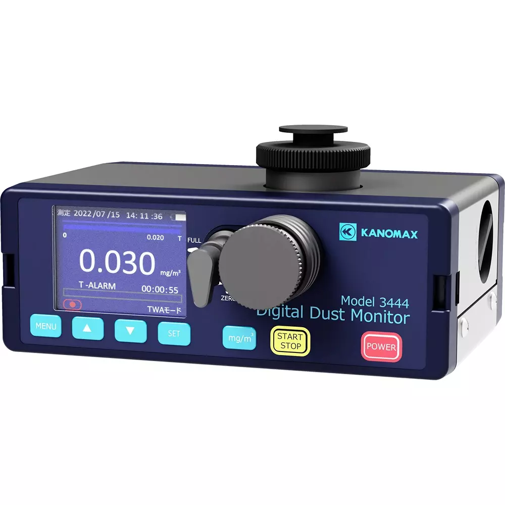 KANOMAX Digital Dust Meter 6 AA batteries, AC adapter (input 100-240 V) (optional) Power Supply, 3444