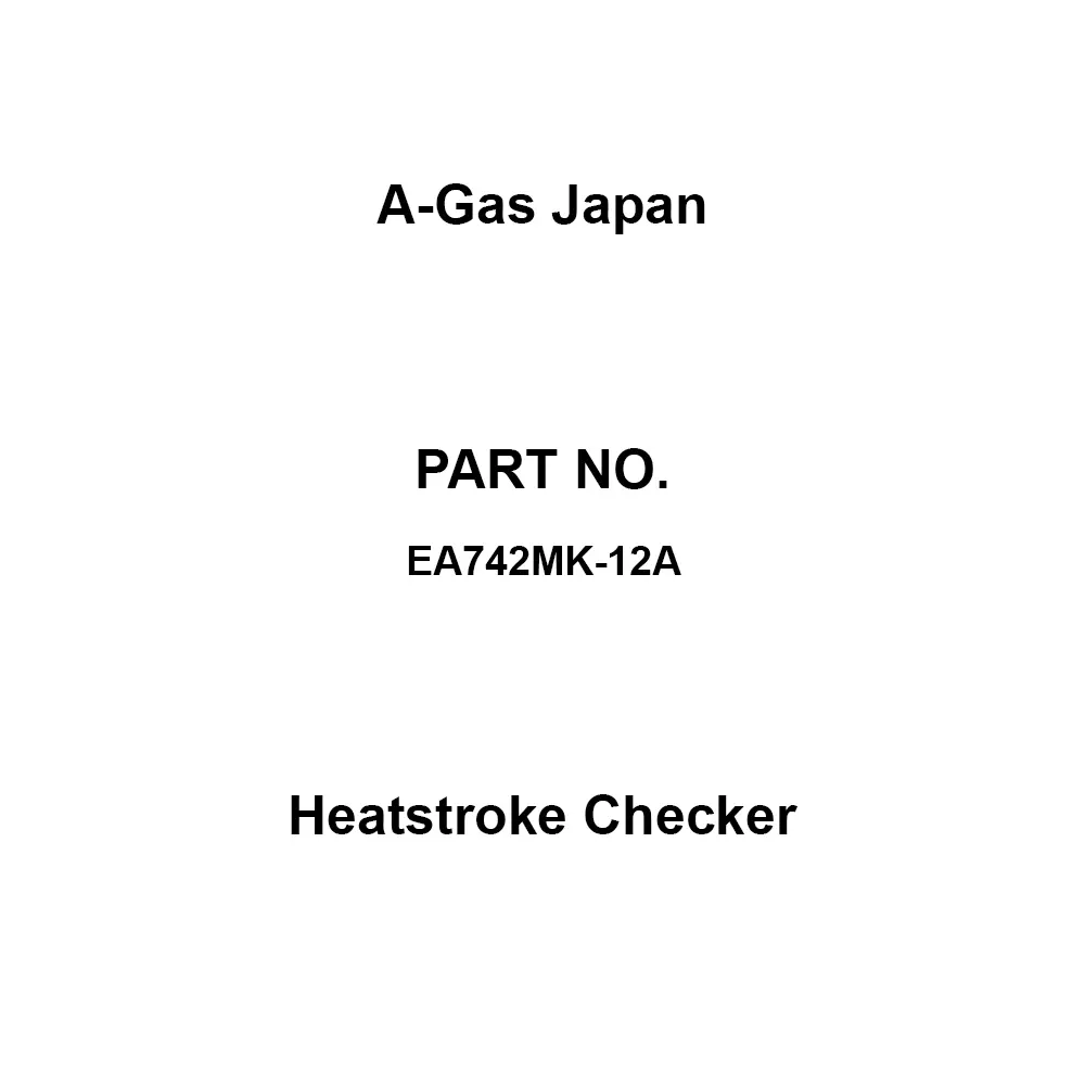 A-Gas Japan Heatstroke Checker 2 AAA alkaline batteries (included) Power Supply, EA742MK-12A