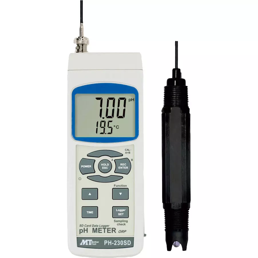 Mother Tool PH Meter 1 mV Resolution, PH-230SD-PE-21