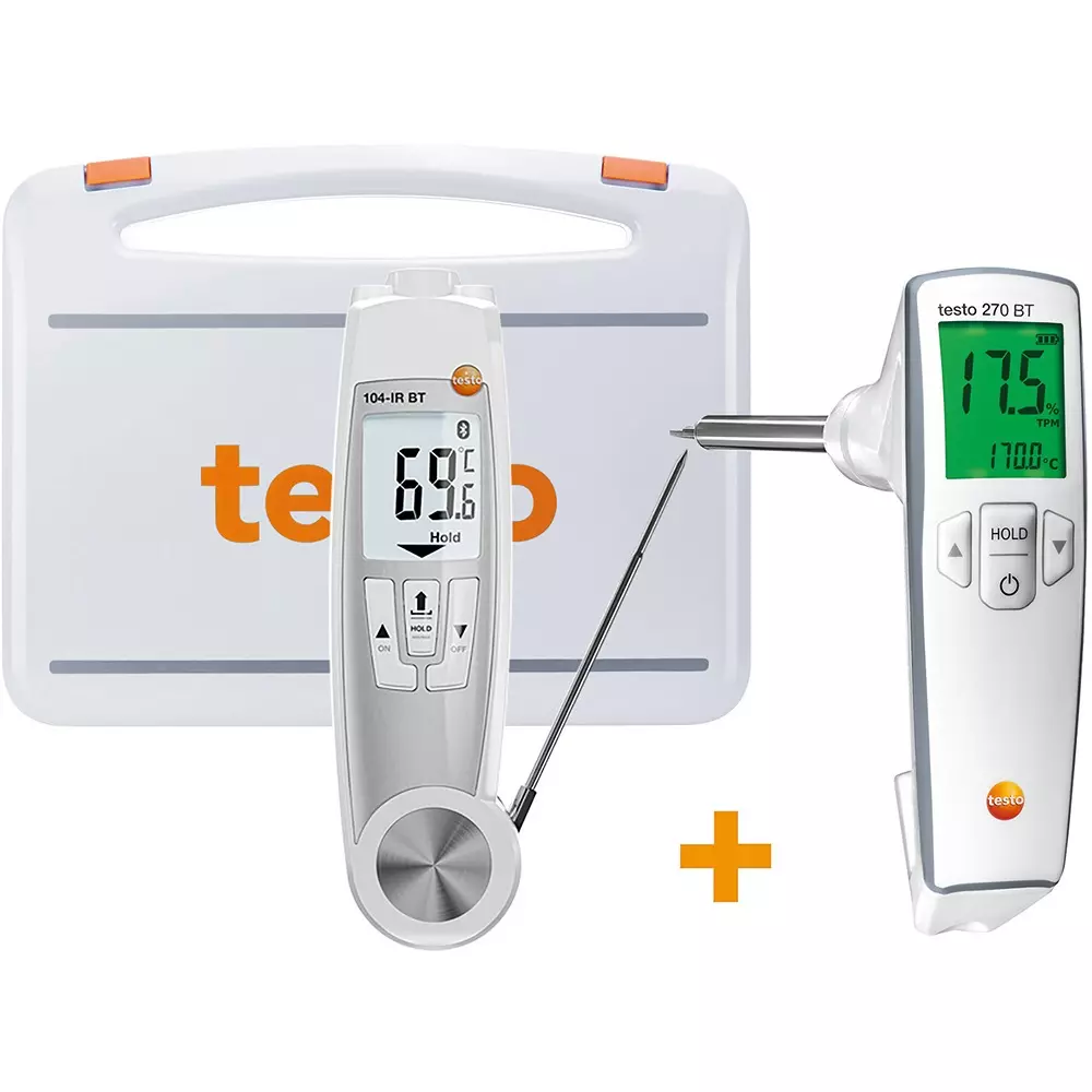 Testo Cooking Oil Tester Set Calibration reference oil, case Included Components 2 xAAA batteries Input Power, 0563 0102