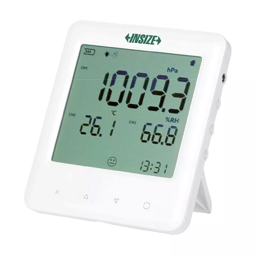 Insize Temperature/Humidity/Atmospheric Pressure Meter -30°C to 65°C Temperature Range and 0.1°C Resolution, 0331-AP31