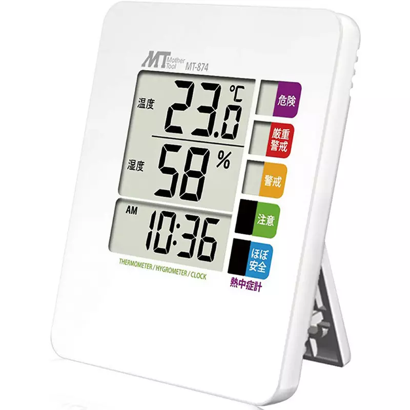 Ichinen TASCO Heat Stroke Index Meter Clock: Switches between 12-hour and 24-hour time display. Specifications Temperature:, TA423N
