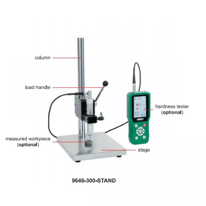 insize-test-stand-normal-base-with-210-mm-workpiece-height-for-9646-series-ultrasonic-hardness-tester-9646-300-stand