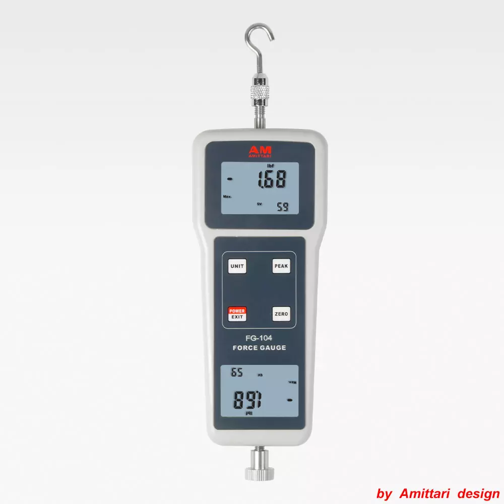 Amittari Digital Force Gauge ±110 Lbf, ±490 N, ±50000 gf, ±50 kgf Measurement Range, OSK97BX236-FG104-50K
