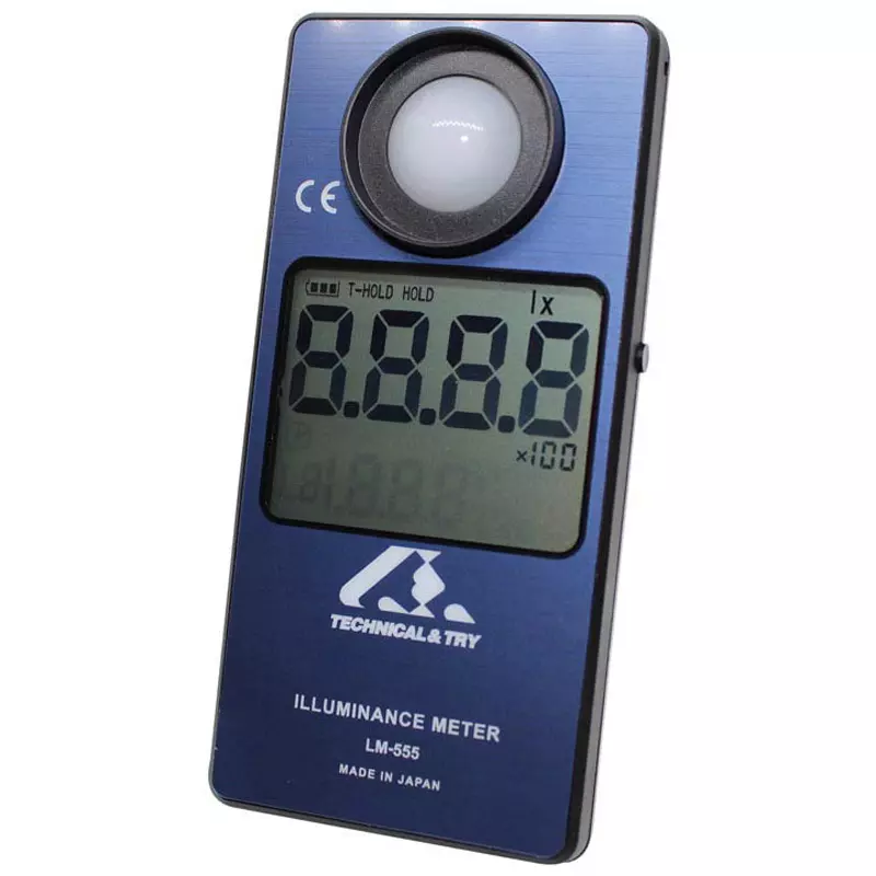 KENIS Digital Illuminance Meter CR2450 batteryx2 (included) Power Supply, LM-555