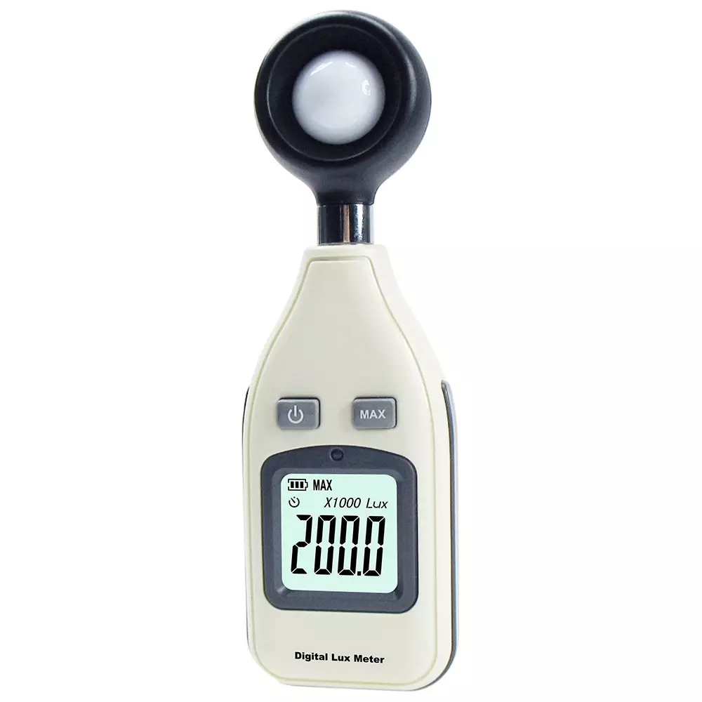 HSETIN Digital Light Meter with Diode Detection, LCD Display and 0 to 200,000 Range