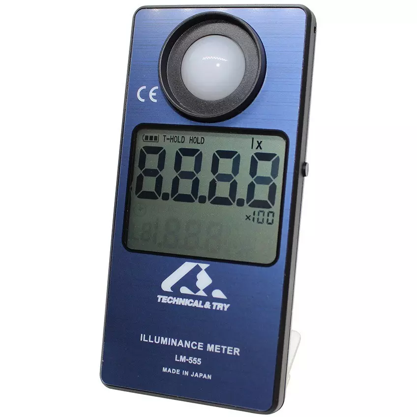 AS ONE Illuminance Meter Showdokei with General Calibration, LM-555