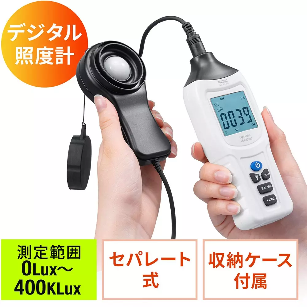 Sanwa Direct Digital Illuminometer Spectral sensitivity: Approximate to CIE (Commission Internationale de, 400-TST932