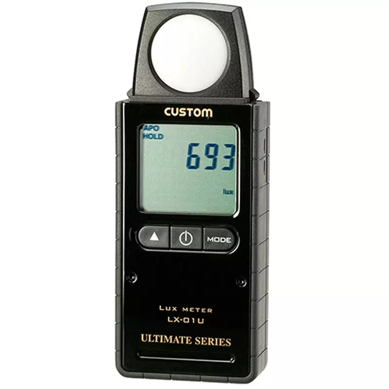 CUSTOM Digital Lux Meter 2 xAAA batteries Power Supply ±(5%+10 dgt) Measurement Accuracy, LX-01U