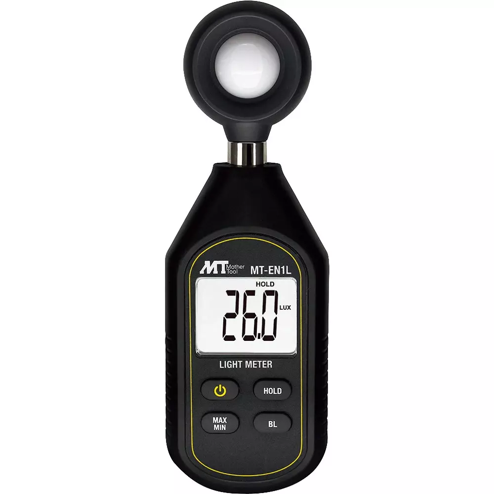 Mother Tool Digital Lux Meter 3 xAAA batteries (trial batteries), instruction manual Included Components, MT-EN1L