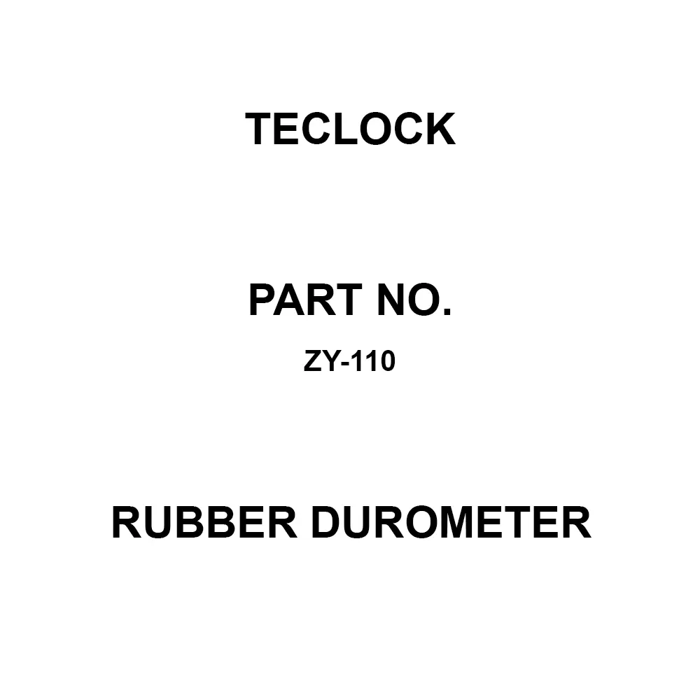 Teclock Rubber Durometer Type E High (near E80) Hardness, ZY-110