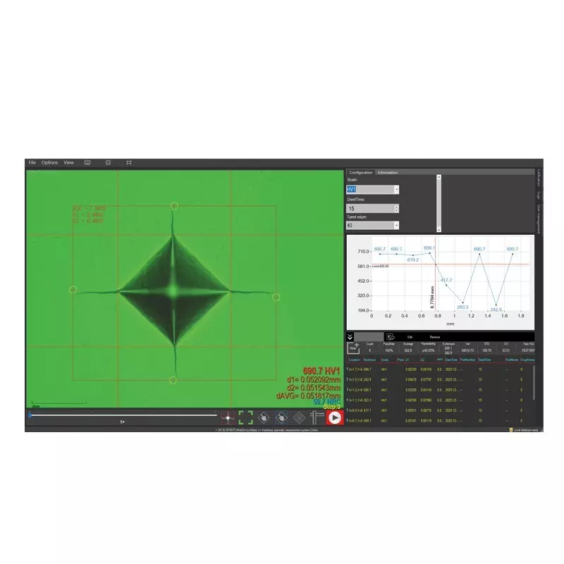 INSIZE Vickers Hardness Measuring System with Automatic Measurement Method, 5.1 M Pixel and 0.1 HV Resolution, HDT-ACM-AW