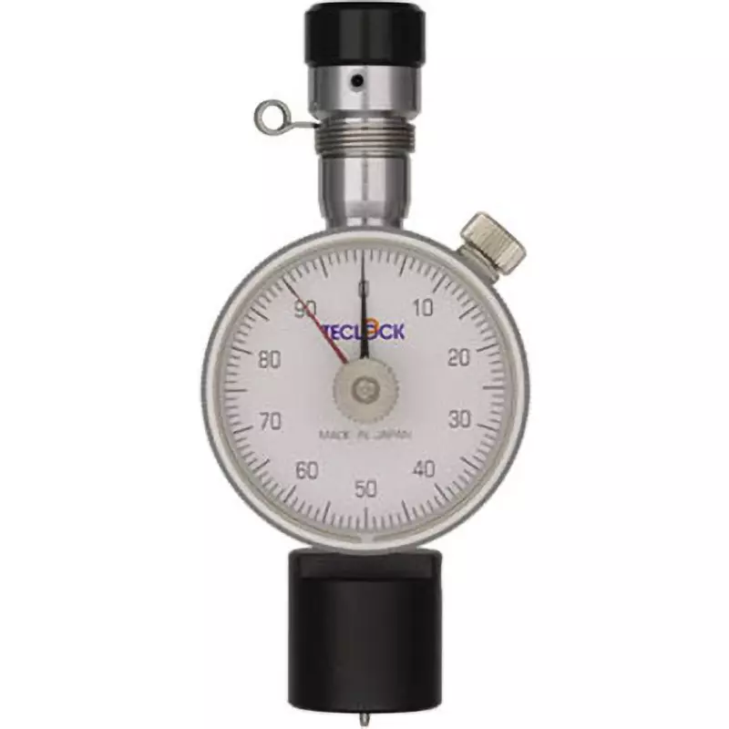 Teclock Hardness Meter Analog type Φ39.5 mm Outer Frame Diameter 0 to 100 ° Angle Measurement Range, GS-719P