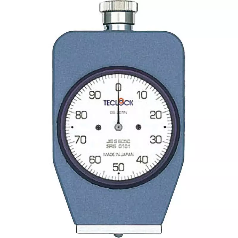 Teclock Hardness Meter Analog type Φ55 mm Outer Frame Diameter 0 to 100 ° Angle Measurement Range, GS-701N