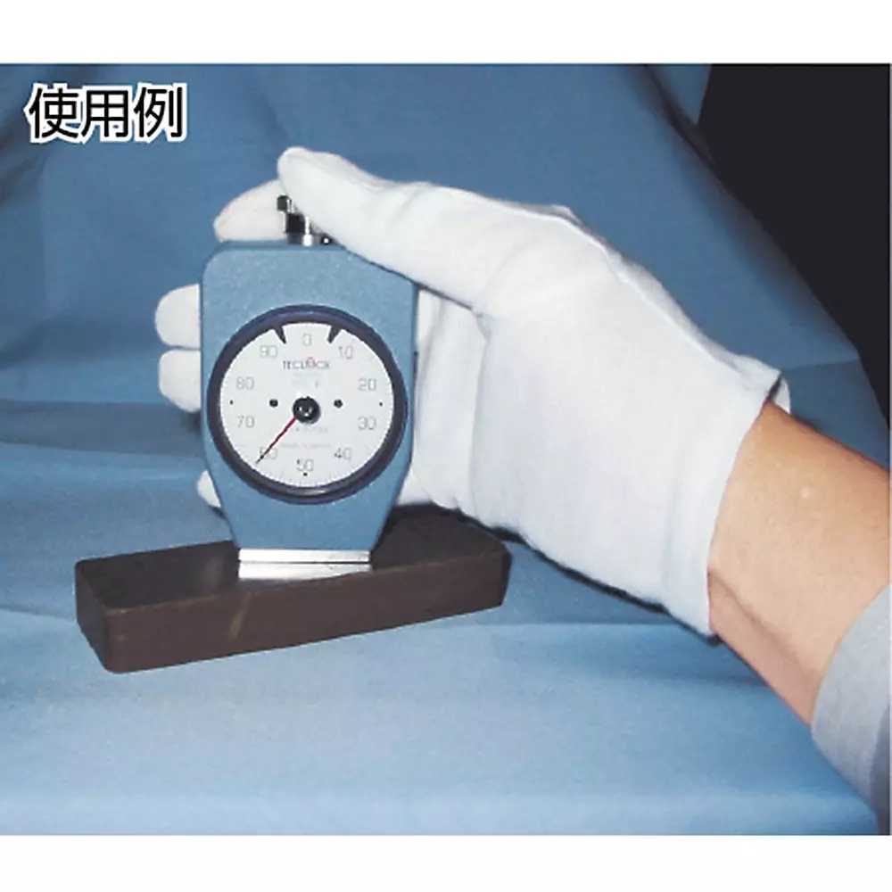 teclock-hardness-meter-analog-type-55-mm-outer-frame-diameter-0-to-100-angle-measurement-range-gs-721n
