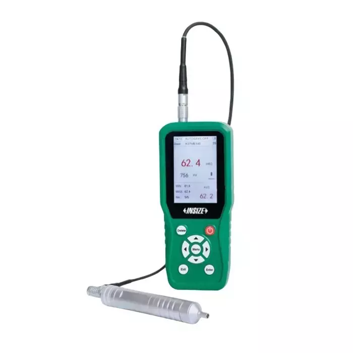 INSIZE Ultrasonic Hardness Tester With Bluetooth Printer and 50-1599 HV, 20-68 HRC, 85-650 HB, 41-100 HRB Measuring Range, 9646-311