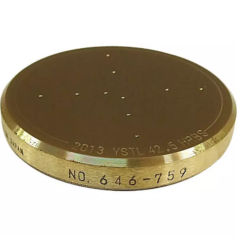 Yamamoto Scientific Hardness Test Piece HRR-S Hardness None (examination form only) Calibration Certificate, HRR-S123