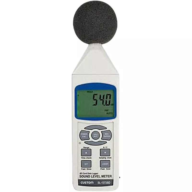 CUSTOM Sound Level Meter Alkaline AA (1.5 V) batteriesx6 or AC adapter (sold separately) Power Supply, SL-1373SD