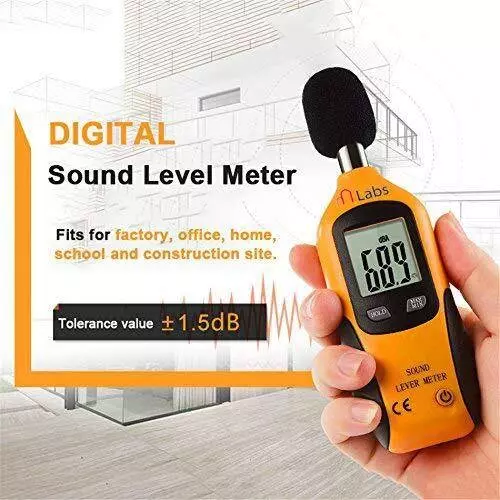 HSETIN Digital Sound Level Meter with 35-100 db Measurement Range and ±1.5 dB Accuracy, HT-80A