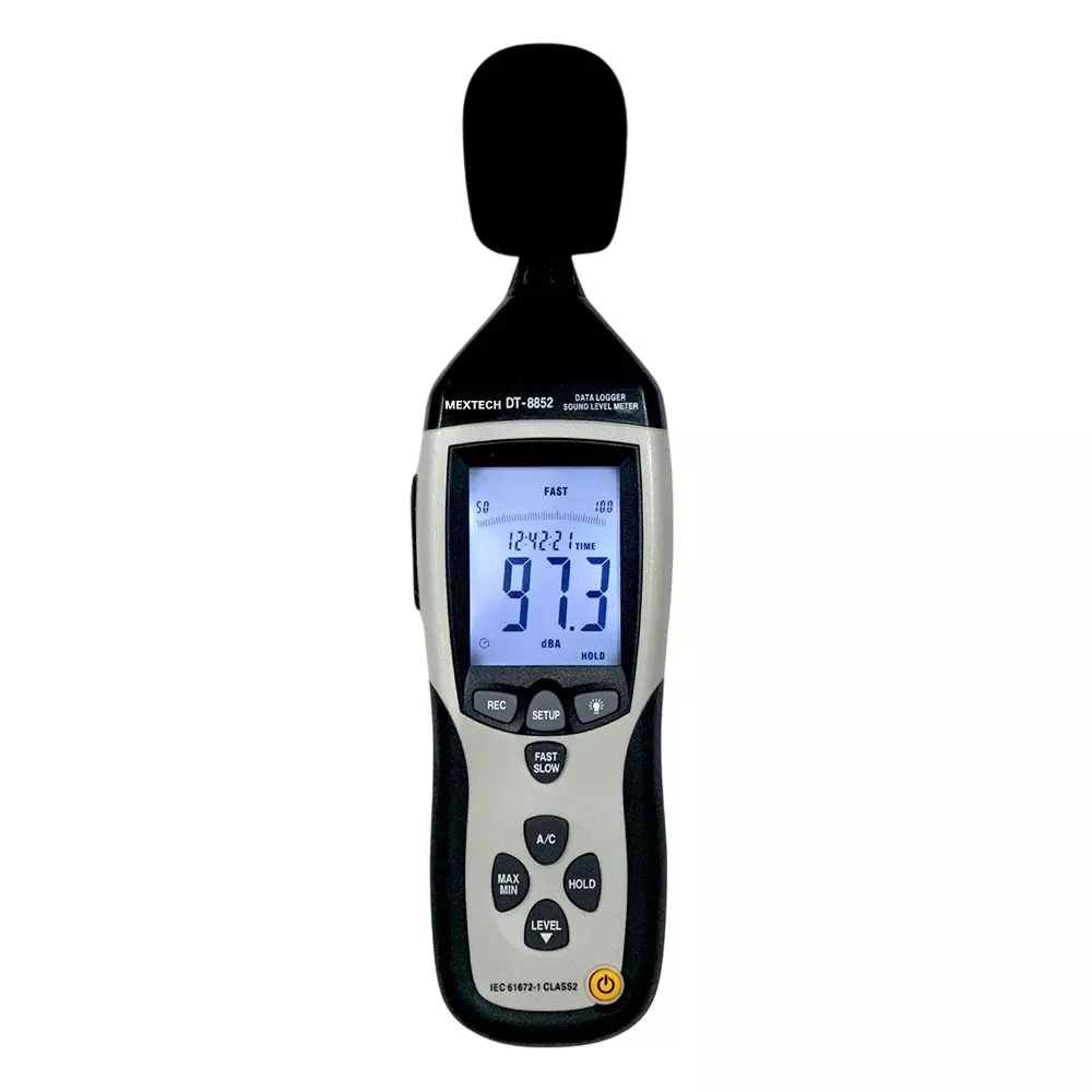 MEXTECH Sound Level Meter 4 Digit Backlit LCD 30 – 130 dB Sound Level A / C, DT8852