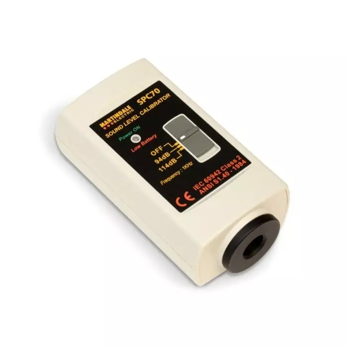 Martindale SPC70 Sound Level Meter 94 dB to 114 dB 1 kHz max with RS Calibration, SPC70
