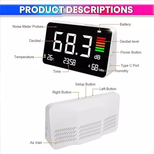 amicisense-4-in-1-decibel-meter-with-led-display-temperature-humidity-monitor-30130dba-type-c-rechargeable-2000-mah-battery-1xdnm-dm219n