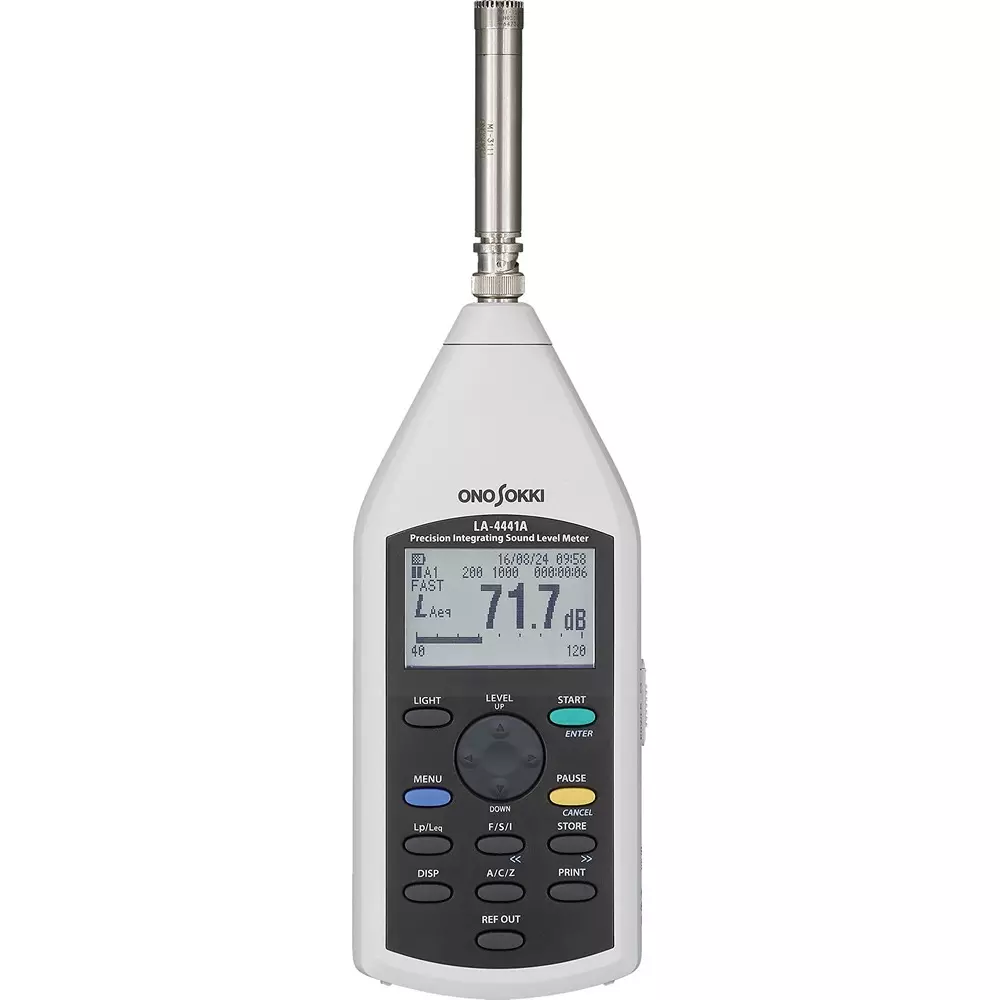Ono Sokki Sound Level Meter JISC1509-1: 2017 Class1, IEC61672-1: 2013 Class1 Applicable Standard, LA-4441A