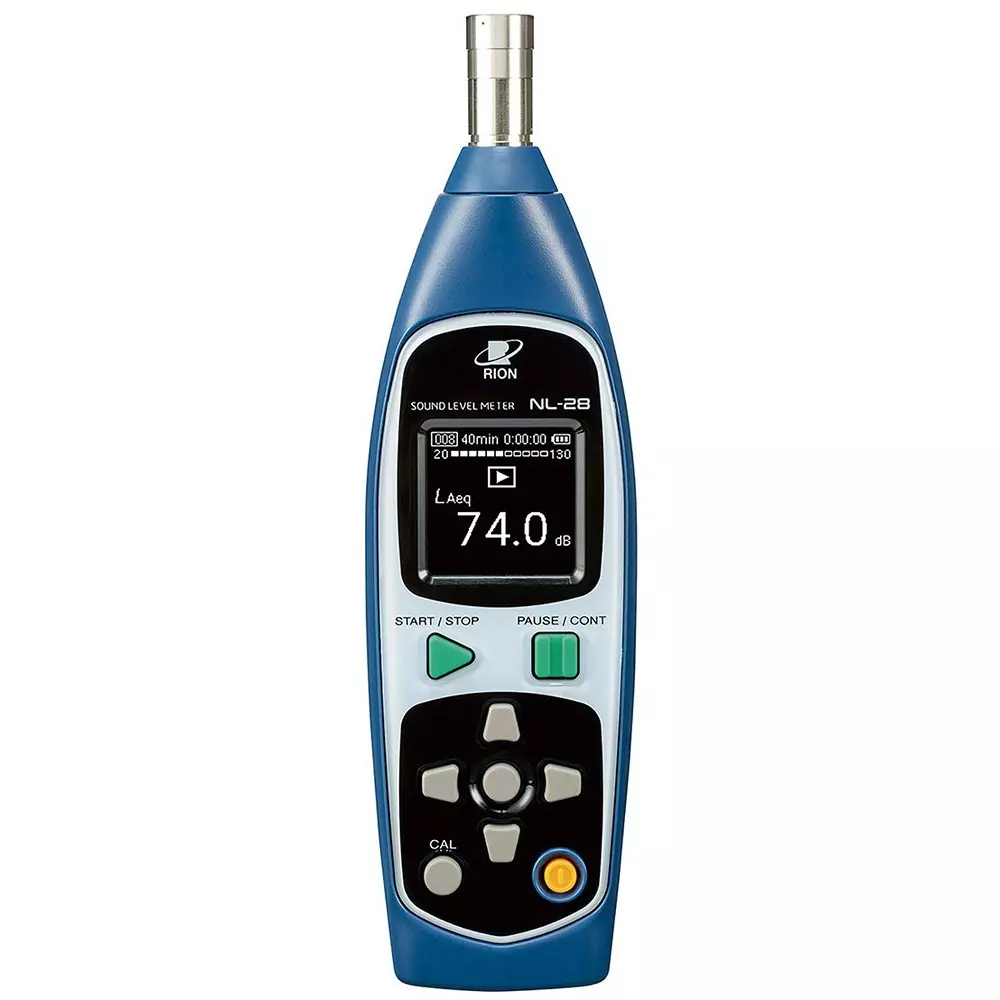 Rion Sound Level Meter Data storage: 200 entries (data can be transmitted using a USB cable, NL-28K (with certification)