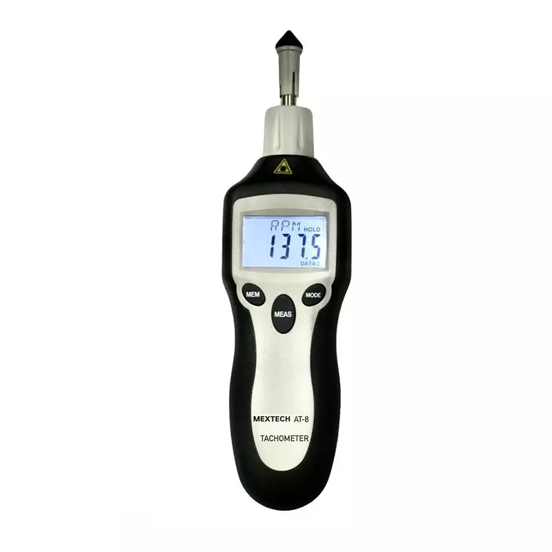 Mextech Tachometer 5 Digit LCD Display 0-99,999 TOT Range for Industrial Use, CEM&nbsp;AT8