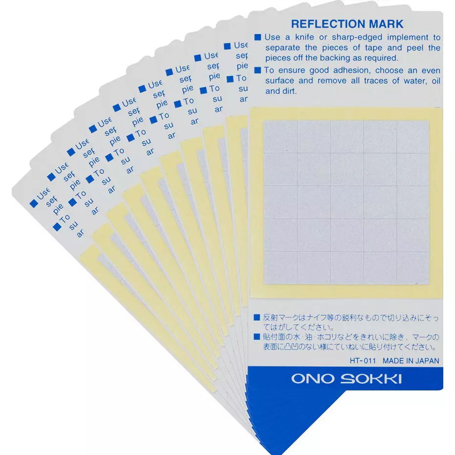 Ono Sokki Reflective Mark for HT-4100, 4200 Suitable for 1-1024-17 919-63-79-11 TGK Part No., HT-011 (Pack of 10 Sheets)