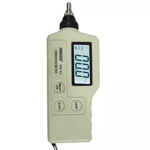 KUSAM-MECO KM-63 Velocity Range - 0 to 199.9 mm/s Hand-held Pocket vibration meter