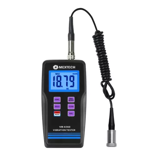 Mextech VM-6360 Velocity Range - 0.1-400 mm/s Vibration meter
