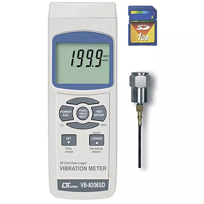Mother Tool Vibration Meter 203x76x38 mm Dimension, VB-8206SD
