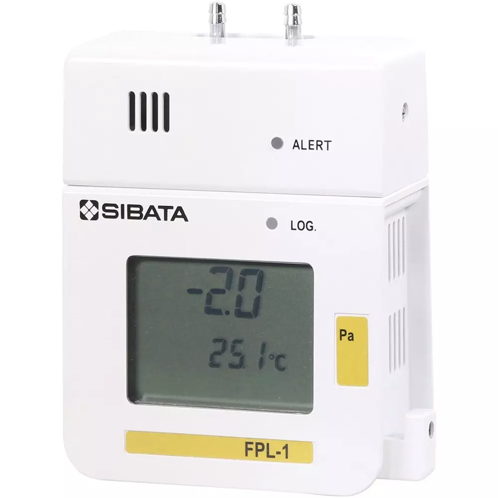 SIBATA Differential Pressure Gauge Differential pressure: -60 to +60 Pa Measurement Range, 080990-003