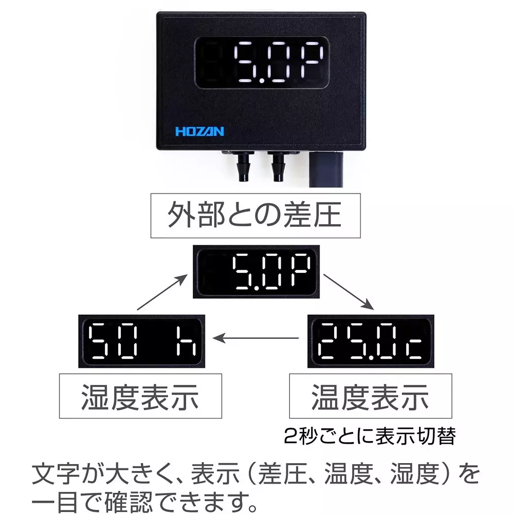 hozan-micro-differential-pressure-gauge-dc-5-v-rated-voltage-cl-905-4