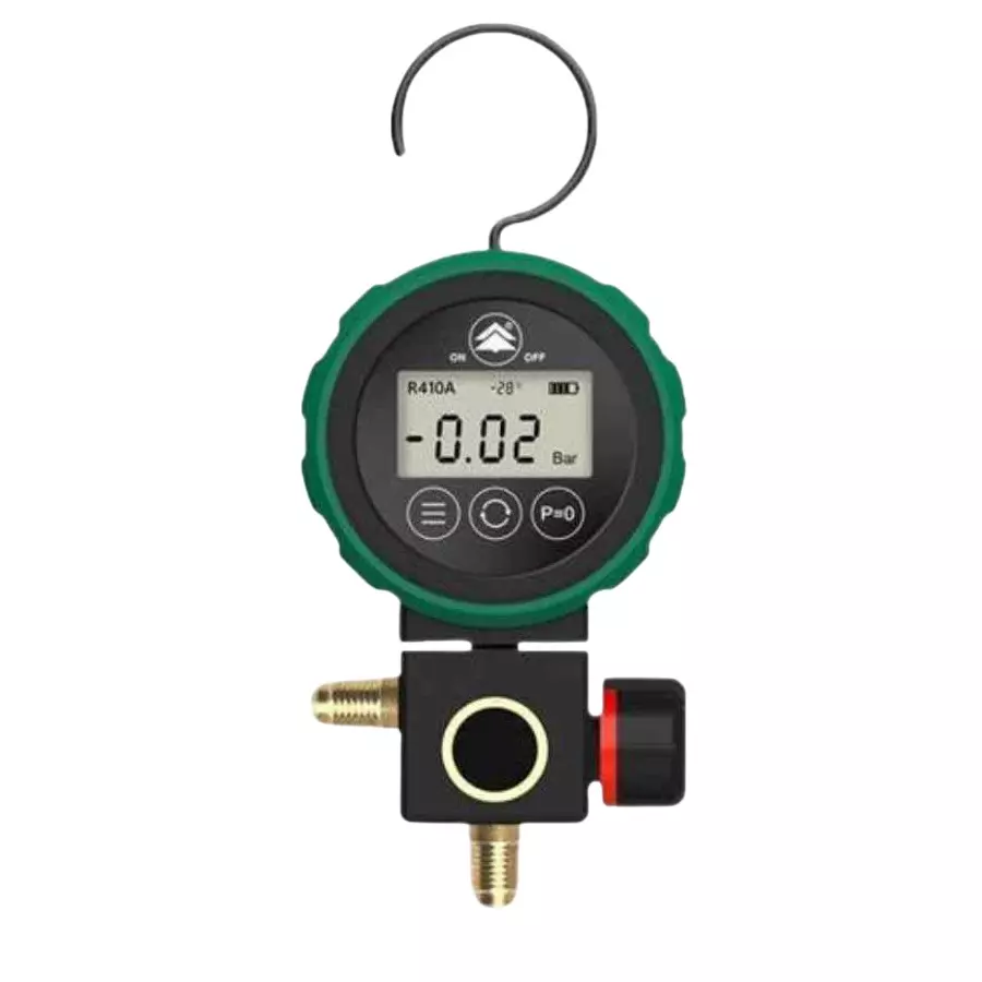 Hongsen Single Digital Manifold Single Gauge 914 mm (36 inch) Hose 4000 PSI, HS-D480AH-36"