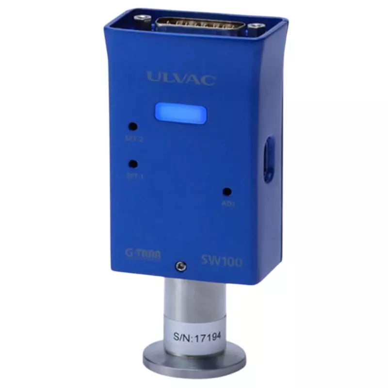 ULVAC Pirani Vacuum Gauge Analog output type. Maximum sensor head heating temperature: 150°C for sensor head alone, SW100-A