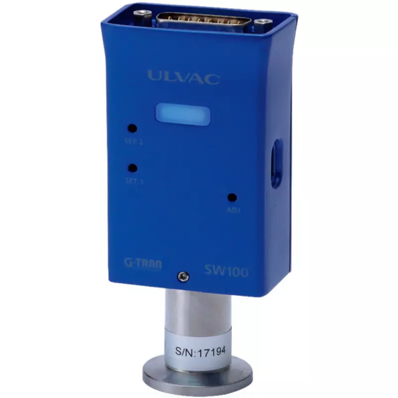 ULVAC Pirani Vacuum Gauge Analog output type. Maximum sensor head heating temperature: 150°C for sensor head, SW100-A/SWP16