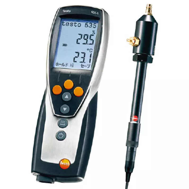 Testo Pressure Dew Point Measurement Set 0 to +100 % Humidity Measurement Range, TESTO635-1 PRE-DEWPOINT-SET