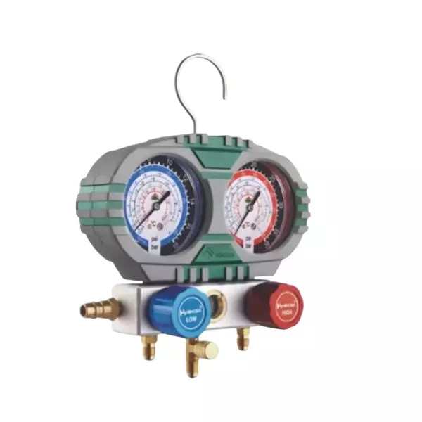 Hongsen Manifold Gauge Set 914 mm (36 inch) Hose 800-4000 PSI, HS-S60-102-A