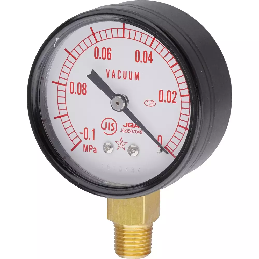 MIGISHITA SEIKI Vacuum Gauge A frame (without H collar) Case Type, AT1/4Rx60x-0.1MPa