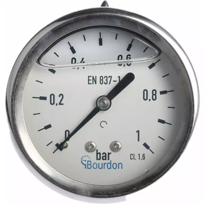 Bourdon Analogue Pressure Gauge Back Entry 63 mm Outside Diameter, MIT3F22B15