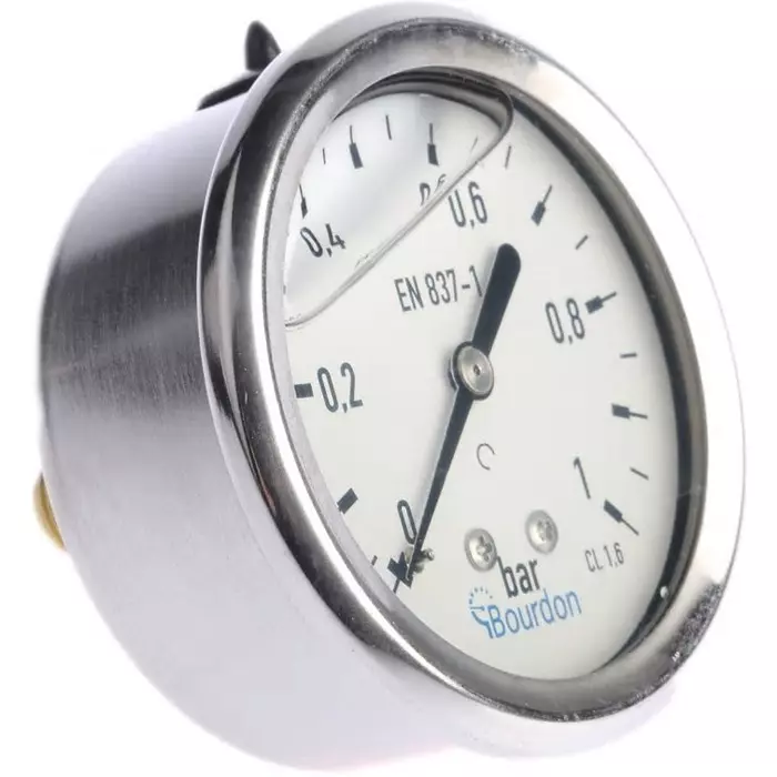 Bourdon Analogue Pressure Gauge Back Entry 63 mm Outside Diameter, MIT3F22B15