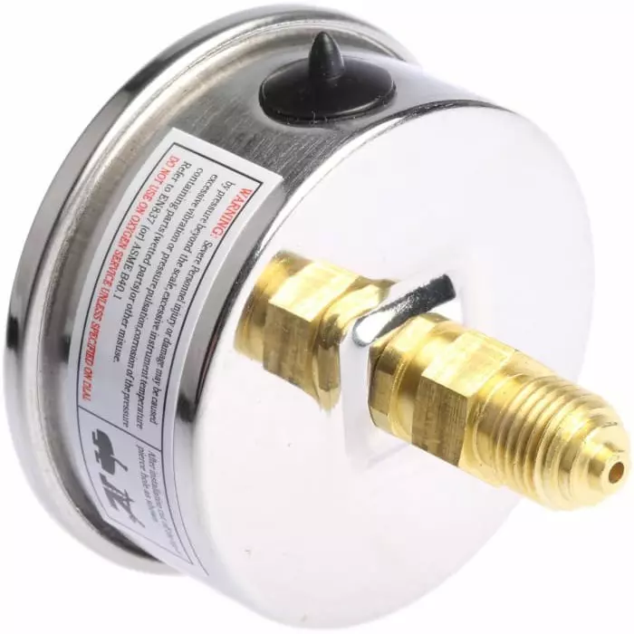 Bourdon Analogue Pressure Gauge Back Entry 63 mm Outside Diameter, MIT3F22B15