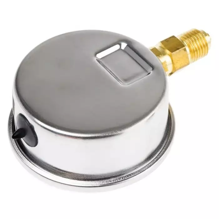 Bourdon G 1/4 Analogue Pressure Gauge 10 Bar Bottom Entry 63 mm Outside Diameter, MIT3D22B22