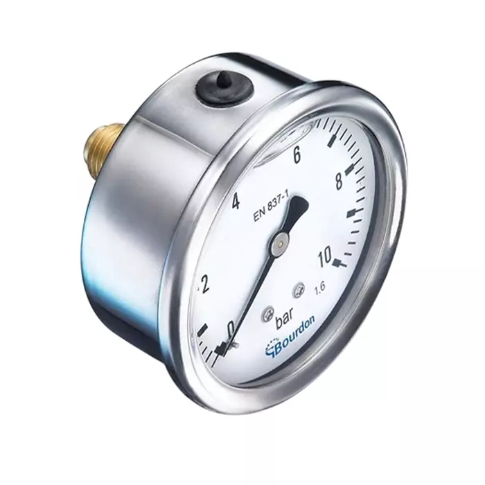 Bourdon Analogue Pressure Gauge 100 Bar Back Entry 63 mm Outside Diameter, MIT3-F22.B31