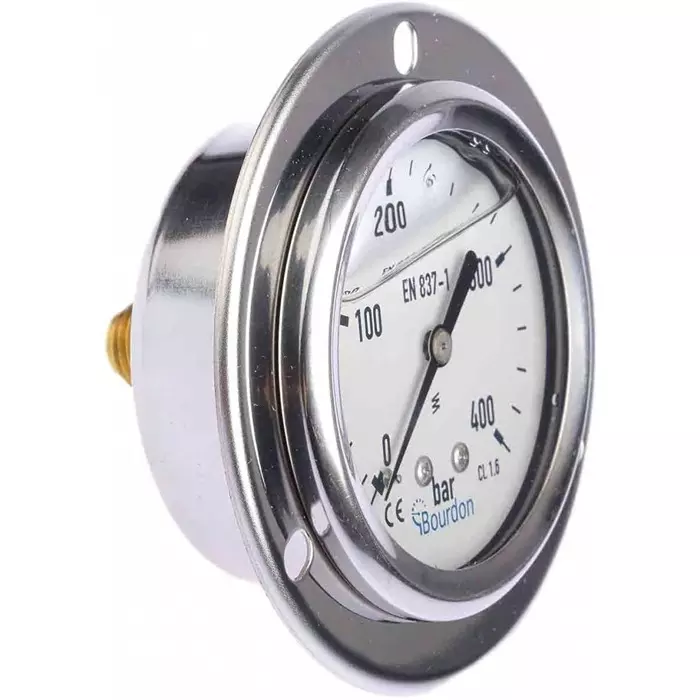 Bourdon Analogue Pressure Gauge 400 Bar Back Entry 63 mm Outside Diameter, MIT3-B22.B38