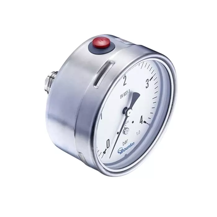 Bourdon Analogue Pressure Gauge 2.5 Bar Back Entry 100 mm Outside Diameter, MEX5-F30.B18