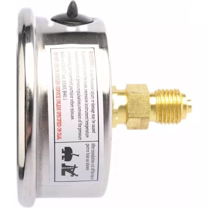 Bourdon Analogue Pressure Gauge 4 Bar Back Entry 63 mm Outside Diameter, MIT3-F22.B19